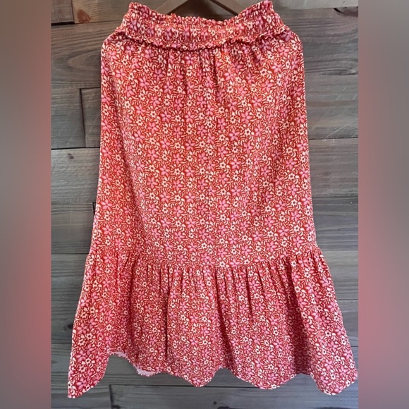 SOFT COTTON FALL COTTAGE CORE MAXI SKIRT - Picture 2 of 7